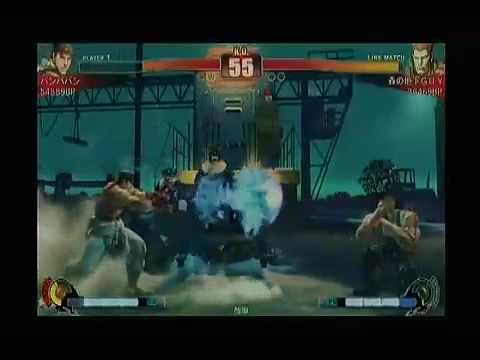[SFIV] Banbaban (RY) / Tateyama (DH) / Rikuson (SA) vs Guy (GU) / Y24 (CH) / Ero Fuerte (FU) - 1