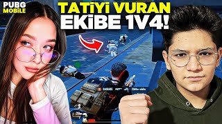 TATİ'Yİ VURAN TAKIMIN İÇİNDEN GEÇTİM! 1V4 ATTIM - PUBG MOBİLE