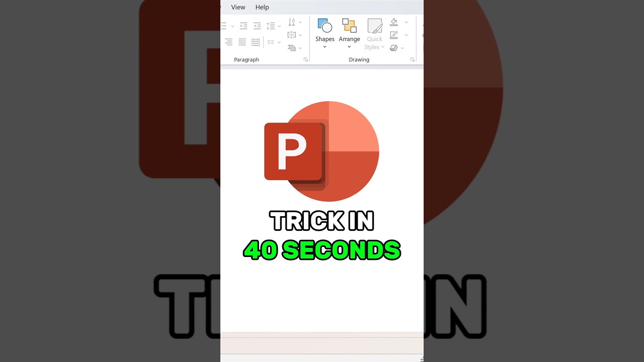 PowerPoint Trick in 40 seconds! #powerpoint #powerpointpresenation #tutorial