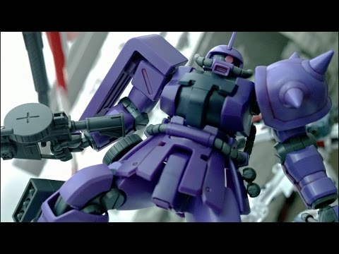 Purple HG Zaku II F2 - REVIEW - Stardust Memory 0083 plastic model kit