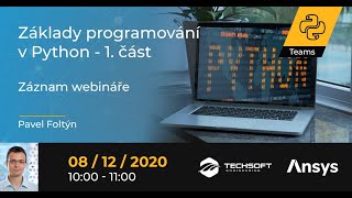 Základy programování v Python 1 (záznam adventního webináře z 8. 12. 2020)