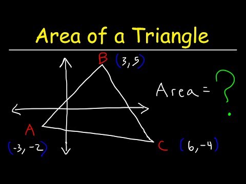 Area of a Triangle With Vertices - Geometry