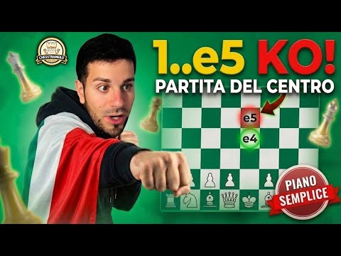 DISTRUGGI 1...e5 con la PARTITA DEL CENTRO | Aperture di SCACCHI in 10 minuti