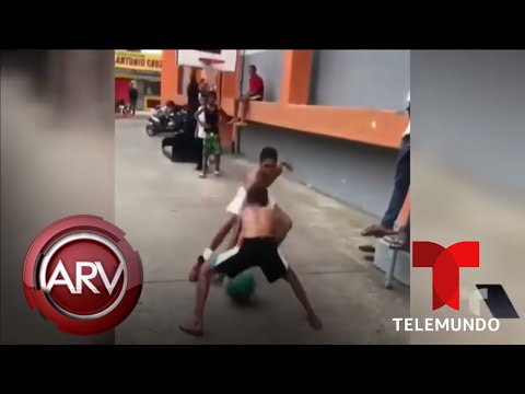 Niño jugó baloncesto descalzo y conquistó a LeBron | Al Rojo Vivo | Telemundo