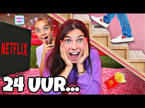 24 UUR OVERLEVEN IN MIJN GEHEIME GIRLS ROOM! *Spannend* #348