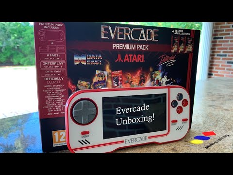 Evercade Premium Pack Retro Game Console Unboxing!