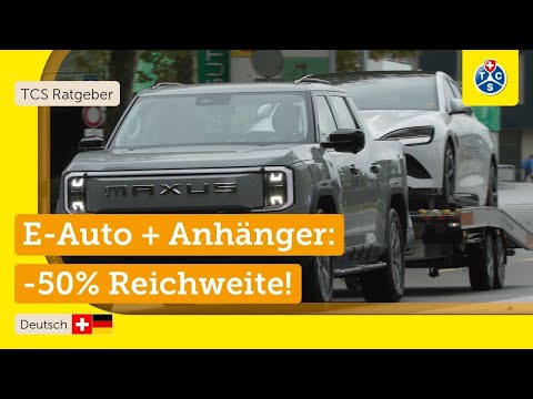 E-Auto als Zugfahrzeug im TCS-Test: Verbrauch, Reichweite und Ladestopps | thermisch vs. elektrisch