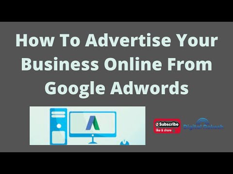 How to advertise your business online from google adwords
