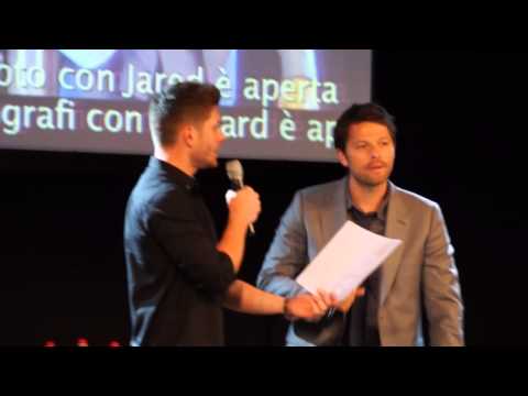 Jensen panel, reenacting Hitch-scene with Misha. (JIB5)