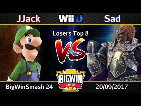 BigWinSmash 24 - Losers Top 8 - JJack (Luigi) v Sad (Ganondorf)