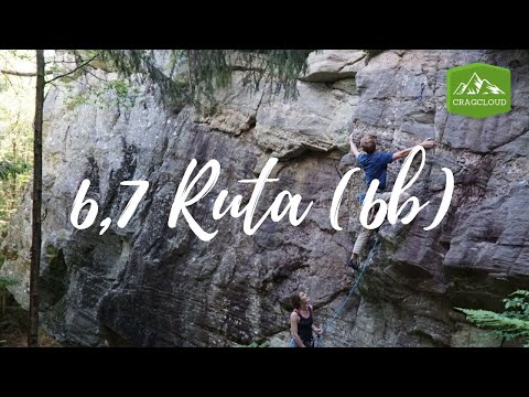 Sport Climbing 6, 7 ruta (6b/5.10d) at Birkeland in Norway