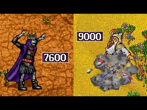 9000 Archmagi vs 7600 Power Liches - Heroes of Might and Magic 2