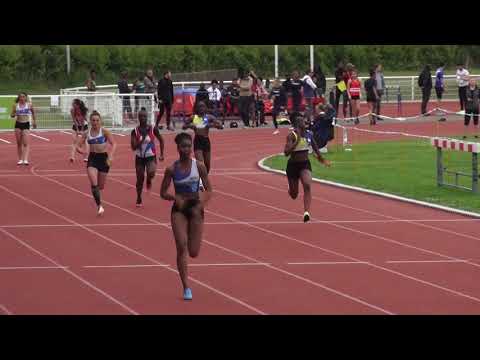 RELAIS 4X100m JUF - FD1 - Chpts régionaux Cadets-Juniors - PONTOISE, 8 juin 2019