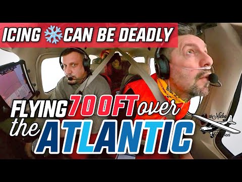 Severe icing over the Atlantic forces single-engine Cessna 182 down to 700ft over ocean surface!