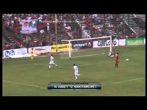 Los goles de Douglas 1 San Carlos 1.Fecha 19. Torneo Primera B Nacional.Fútbol Para Todos