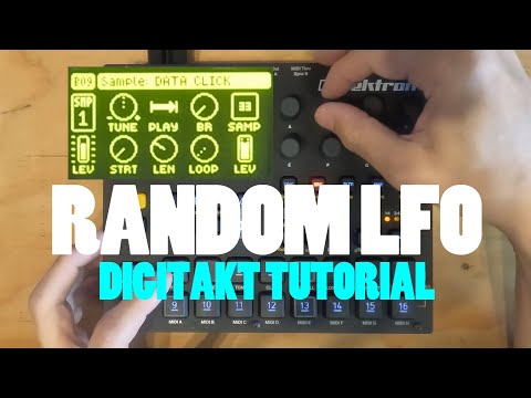 Digitakt Tutorial: Random LFO(No Talk)