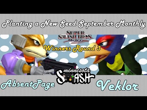 [Melee Singles WR3] Pnda | AbsentPage (Fox) vs Veklor (Falco)  [DownB September Monthly]
