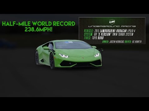 HALF-MILE WORLD RECORD!! Underground Racing Huracan - WannaGOFAST