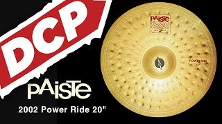 Video thumbnail for Paiste 2002 Power Ride Cymbal 20" by Drum Center of Portsmouth
