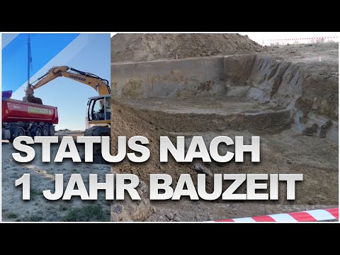 Vor einem Jahr hat der Tiefbauer begonnen | Hausbau Blog #49
