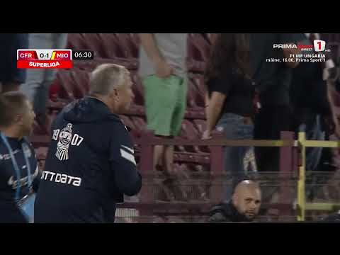 GOOOL! CFR Cluj - Mioveni 0-1. Bordeianu, gafă incredibilă! Rusu deschide scorul