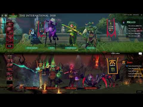 [EN] Fnatic vs PSG.LGD BO2  - The International 2018 Group Stage Day 3