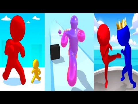 Color Run vs Blob Run 3d vs Size Up - Triple Gameplay (Android/iOS).