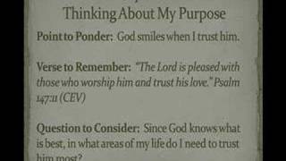 RE: The Purpose Driven Life By Rick Warren (Chapter 9)