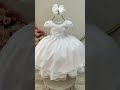 Vestido Infantil Branco C/ Apliques Borboletas Glitter