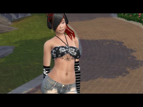 the sims 4 custom sim download girl Kamila Nazario by Bonita100 Game Video Preview
