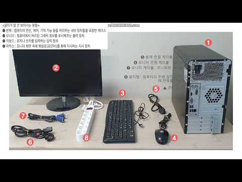 경북장애인 복지플랫폼 비대면 디지털역량돌봄 2주차 - 1. 컴퓨터와의 첫 만남(본체,모니터,키보드)