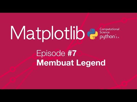 Belajar Matplotlib Python Plot 07 Membuat Legend