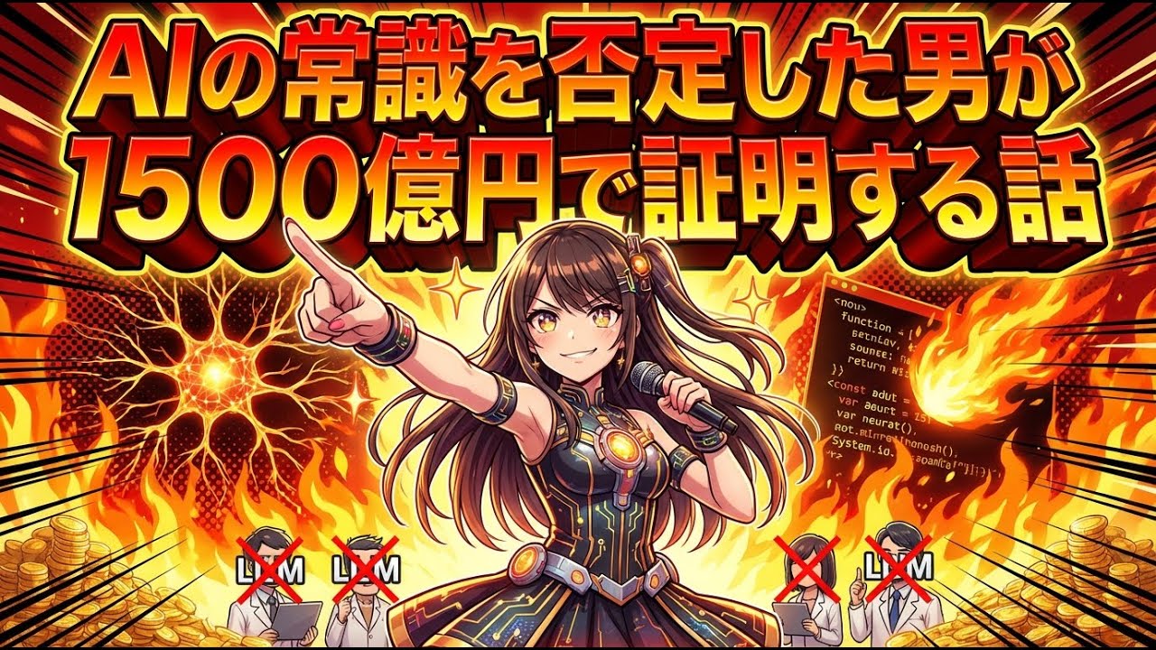 AIの常識を否定した男が1500億円で証明する話 #shorts