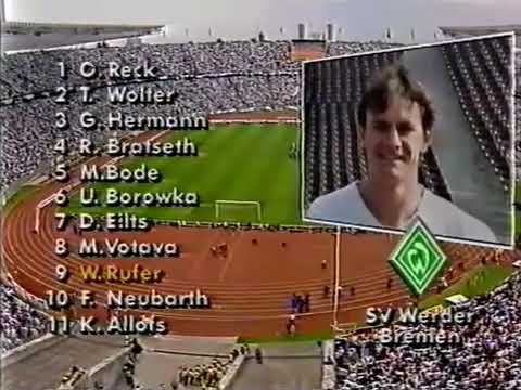 Werder Bremen vs 1.FC Köln 1990 1991 DFB POKAL FİNALE FULL (5-4 PEN.)