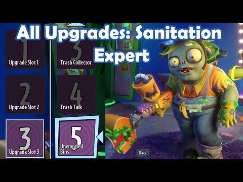 All Upgrades: Sanitation Expert - Loads of Variants PvZ Gw2 Mod