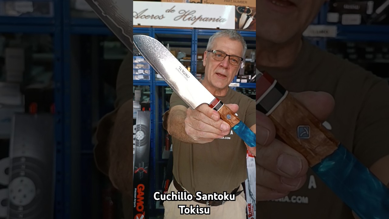 SANTOKU TOKISU faca damask 19cm
