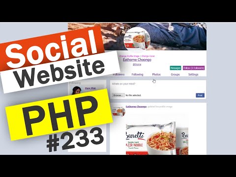 Social Website from scratch Intro Beginner tutorial | PHP | HTML | CSS | MYSQL Database