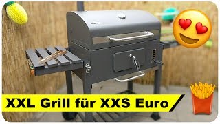El Fuego Ontario XXL Holzkohlegrill für XXS Euro! unboxing & Aufbau | Pommes Män