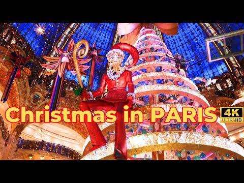 Christmas in Paris - Christmas Song  4K UHD