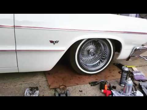 1964 chevy impala air ride test ss7 bags 150psi