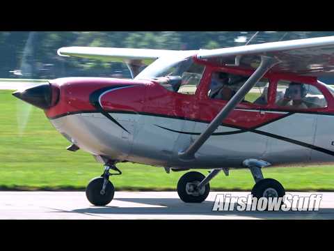 Busy Oshkosh Departures! - Sunday Part 3/8 - EAA AirVenture Oshkosh 2025