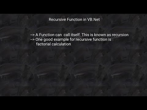 Recursion Function In Visual Basic Net Recursion Function In Vb Net With Example In Visual Studio