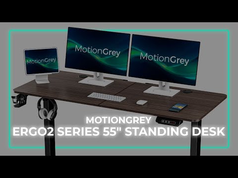 MotionGrey Ergo2 Series 55"x 24" Version Standing Desk Assembly Instructions