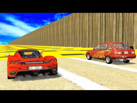 Air Speed Bumps High Speed Crashes #1 - BeamNG DRIVE