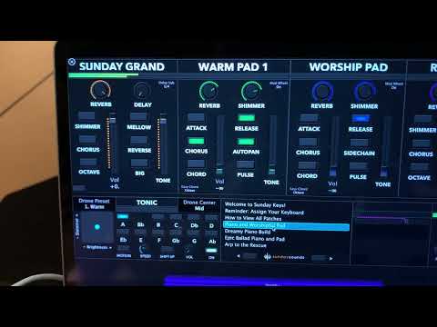 Front keys reverb and delay tutorial (Mainstage/Sunday sounds; Covenant Church setup)