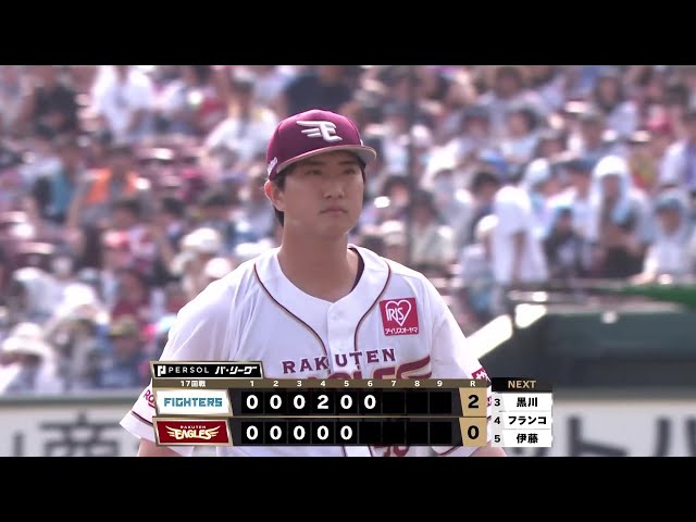 【6回表】イーグルス・西垣雅矢 ピンチで登板も最後はストレートで見逃し三振!! 2025年7月21日 東北楽天ゴールデンイーグルス 対 北海道日本ハムファイターズ
