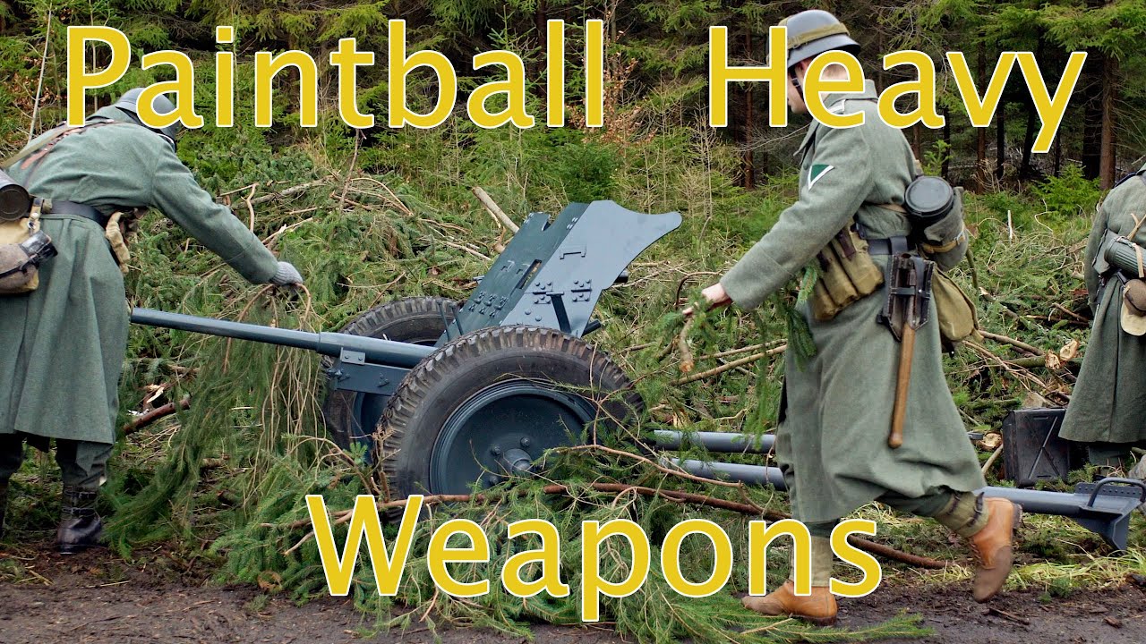 Paintball Heavy Weapons: Pak 36 vs. 2" mortar
