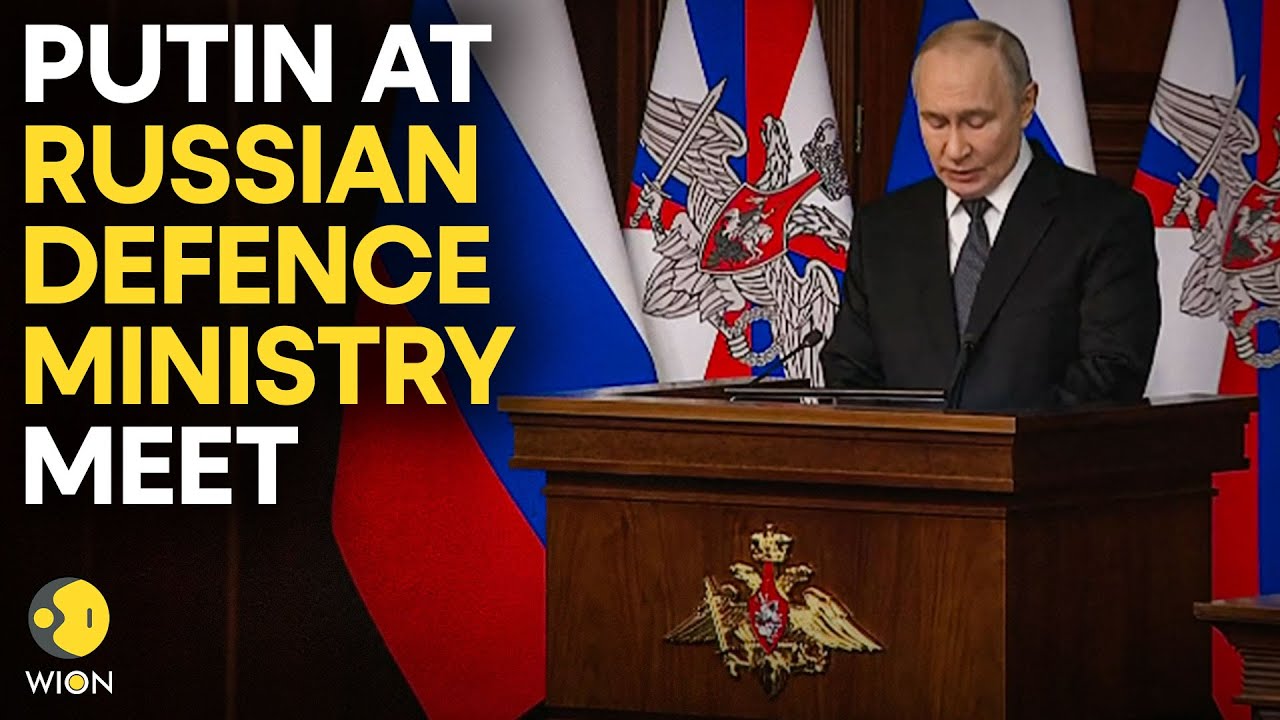 Putin LIVE: Russian President Putin Attends Annual Meeting Of The Russian Defence Ministry | WION