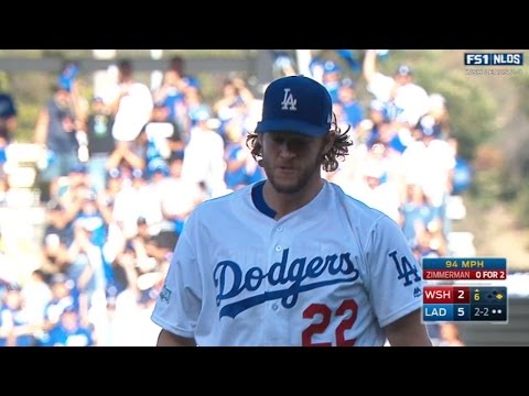 WSH@LAD Gm4: Kershaw fans 11 batters over 6 2/3
