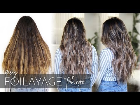 How to Balayage Dark, Long, and Thick Hair - Foilayage...